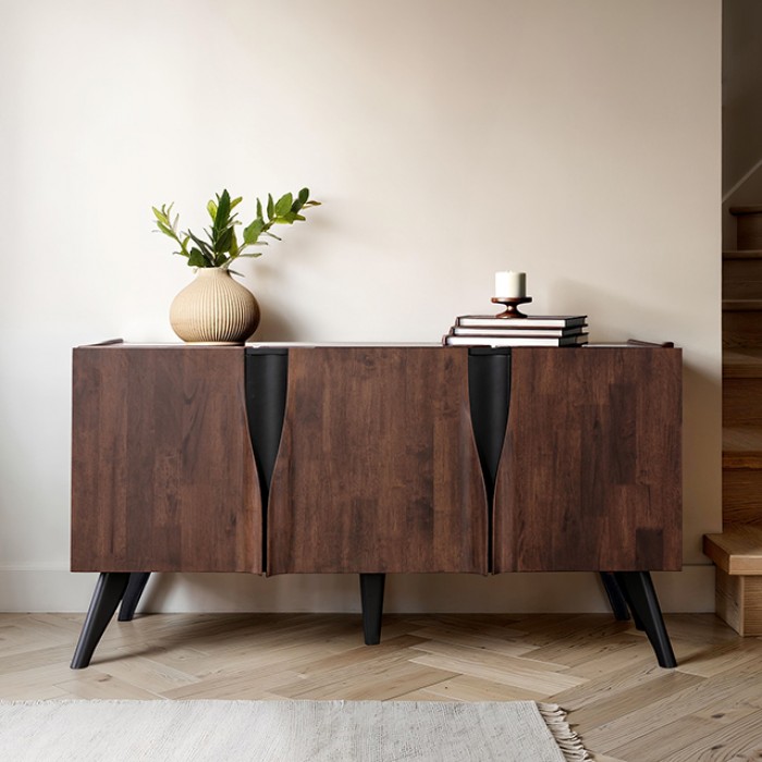 Sobral 62″ Mid-Century Modern Server Fm30012Wn-Sv-62 Rich Walnut By Furniture Of America | Mobilia Cleopatra 3 Sobral 62" Mid-Century Modern Server – Rich Walnut