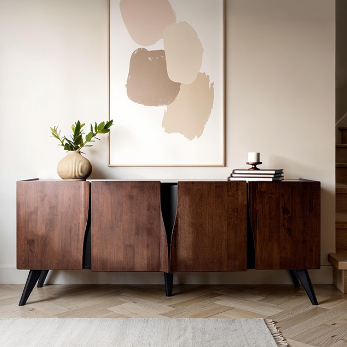 Sobral 78″ Mid-Century Modern Server Fm30012Wn-Sv-78 Rich Walnut By Furniture Of America | Mobilia Cleopatra 3 Sobral 78" Mid-Century Modern Server – Rich Walnut