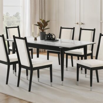 Maidstone Dining Table – Contemporary Contrast with Lasting Elegance
