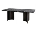 Selsey 7 Pc Dining Table Set – Modern Sophistication in All Black