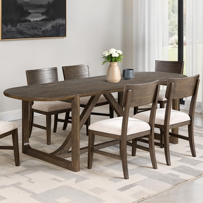 Vellara Dining Table (Wood Top) Fm34021Dw-Otwt-Table Where Transitional Elegance By Furniture Of America | Mobilia Cleopatra 3 Vellara Dining Table (Wood Top) – Where Transitional Elegance Meets Enduring Craftsmanship