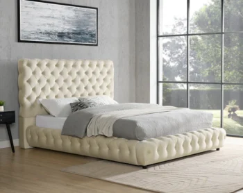 B5115-Q/EK Tufted Beige Modern Beds by McFerran