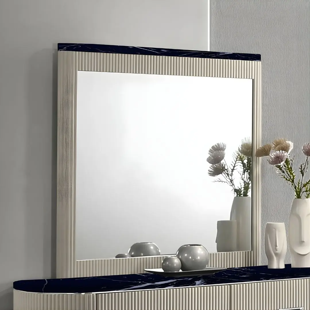 Travonte Mirror In Beige Finish Bd04884 By Acme | Mobilia Cleopatra 3 Travonte Mirror in Beige Finish BD04884 By ACME - Image 1