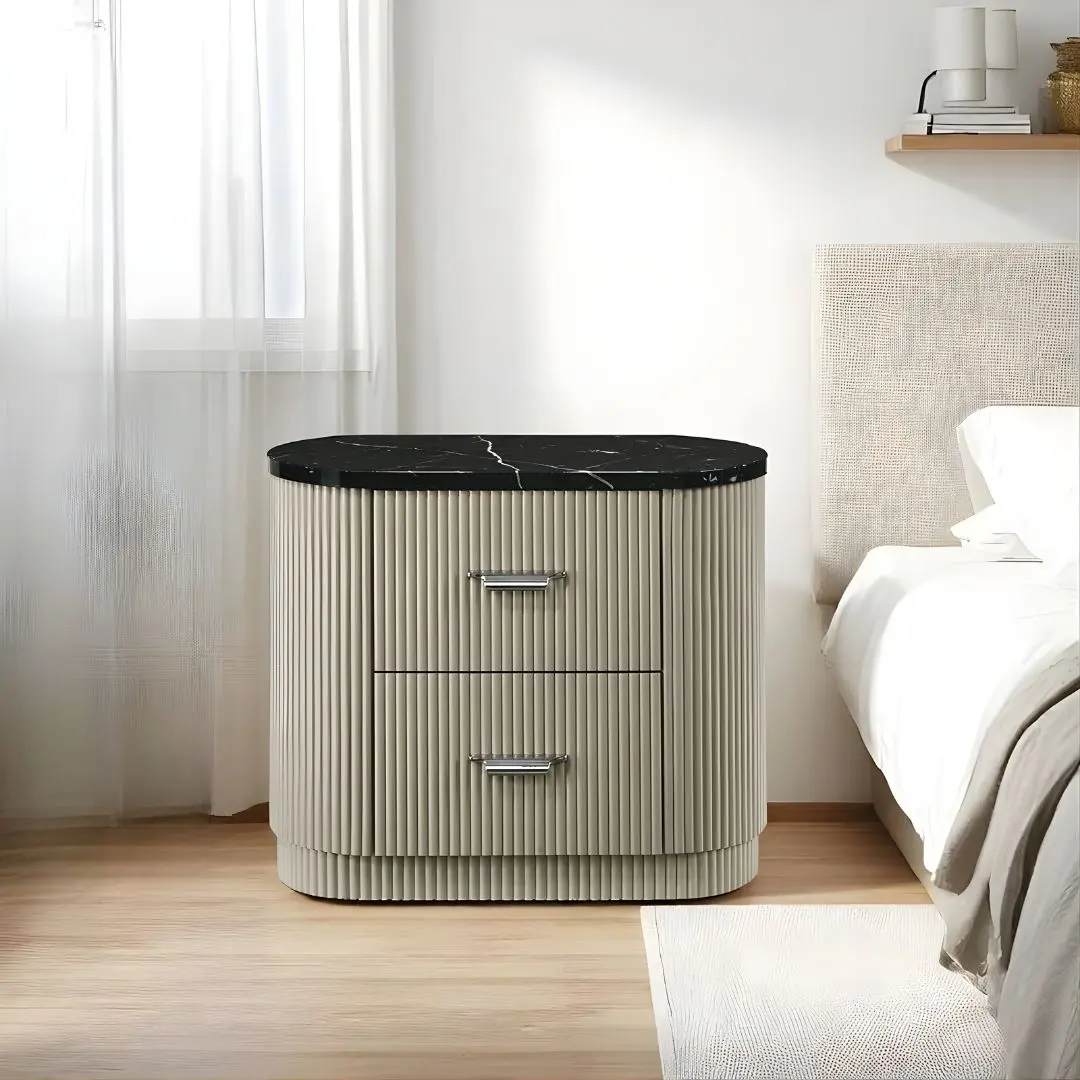 Travonte Nightstand In Beige Finish Bd04883 By Acme | Mobilia Cleopatra 3 Travonte Nightstand in Beige Finish BD04883 By ACME - Image 1
