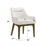 Kasha Side Chair in Vintage Oak Finish Set of 2 By ACME - Image 3