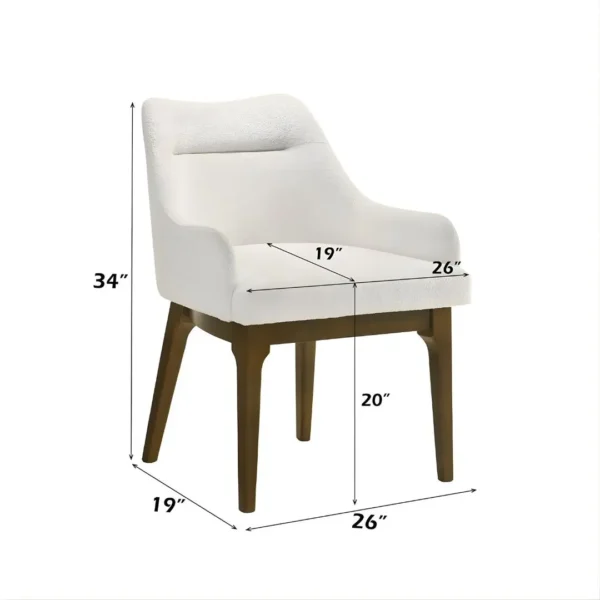 Kasha Side Chair in Vintage Oak Finish Set of 2 By ACME - Image 3