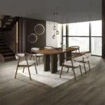 Delina Side Chair in Walnut Finish Set of 2 By ACME - Image 4
