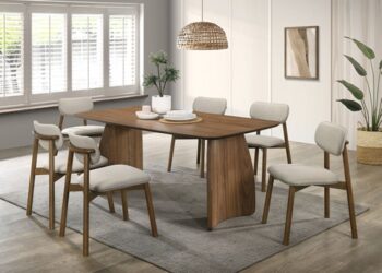 Alnwick Dining Table – Mid-Century Modern Walnut Dining Table (Seats 6)