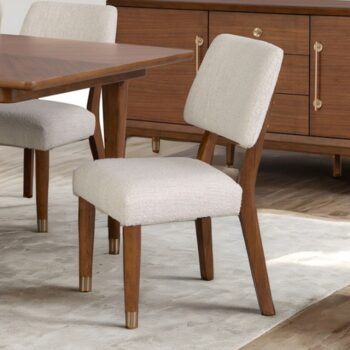 Hepburne Side Chair Set – Mid-Century Modern Walnut Dining Chairs (2-Pack)