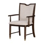 Westerham Dark Cherry Arm Chair Set | Mobilia Cleopatra