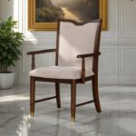 Westerham Dark Cherry Arm Chair Set | Mobilia Cleopatra
