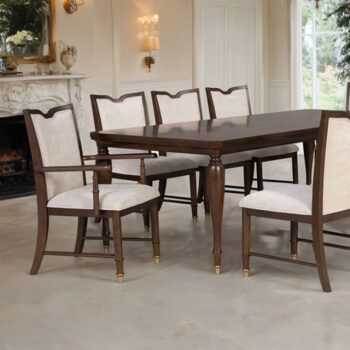 Westerham Dining Table FM34001CH-T w/ 18" Leaf — Transitional Dark Cherry By Furniture of America