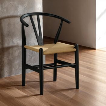 Assentoft Side Chair Set FM34002BK-SC-2PK — Mid-Century Modern Black By Furniture of America