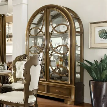 Met Ant Gold & Perfect Brown Victorian Curio HD-8008 By Homey Design |