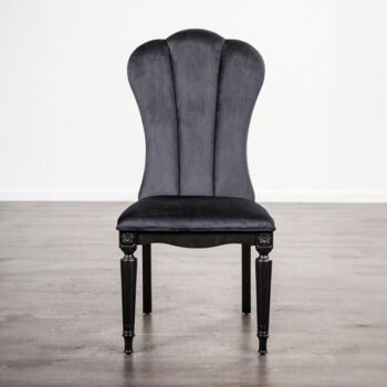 Melodi Parc Side Chair Set – Glam Black Dining Chairs