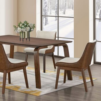 A Modern Dining Table with Mid-Century Charm