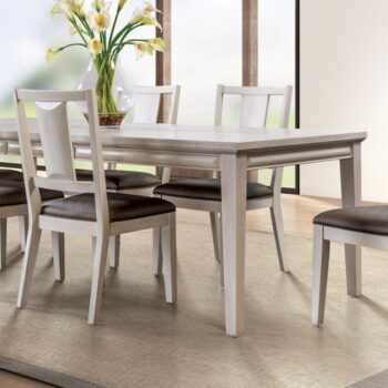 Hinwitz Dining Table – Transitional White Oak Dining Table