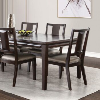 Hinwitz Dining Table – Transitional Espresso Dining Table