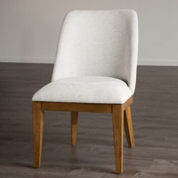 Mandal Chestnut & White Side Chairs Set of 2 – Transitional