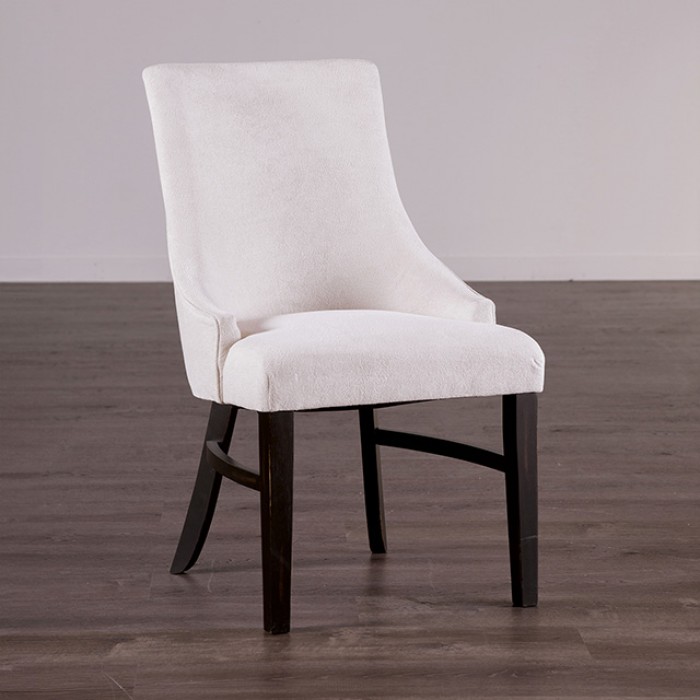 Gosport Black & Beige Transitional Arm Chair Set Of 2 By Furniture Of America | Mobilia Cleopatra 3 Transitional Arm Chair Black & Beige