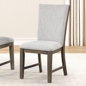 Clements Upholstered Side Chair FM3411AK-SC-2PK – Modern Farmhouse Oak Dining Chairs