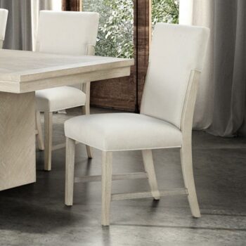Hagerman Upholstered Side Chair FM3410NT-SC-2PK – Natural Modern Farmhouse Dining Chair
