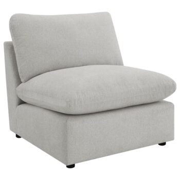 Collins Modular Armless Chair Gray