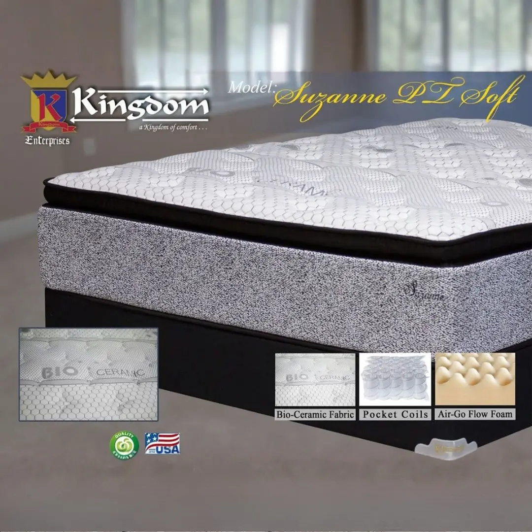 Suzanne Pt Soft Mattress By Kingdom Mattress | Mobilia Cleopatra 3 Suzanne PT Soft Mattress By Kingdom Mattress - Image 1
