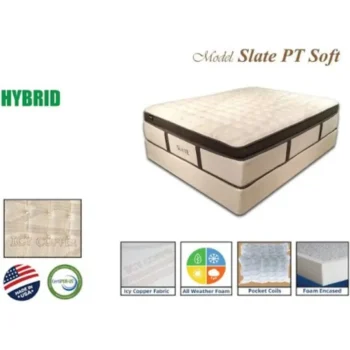 Slate PT Soft Mattress Firm By Kingdom Mattress
