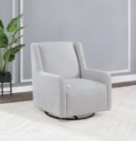 Serra Boucle Swivel Glider Dove Gray