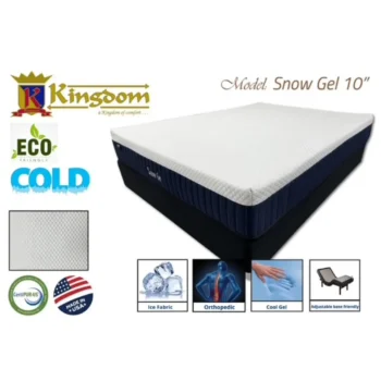 Snow Gel 10” Soft Mattress By Kingdom Mattress