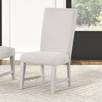Argenthart Light Gray Dining Chair – Transitional Elegance with Sunburst Design