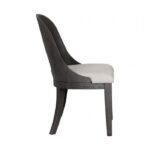 Sterling West Side Chair (Set of 2) – Ash Gray Modern Dining Chairs with Curved Back