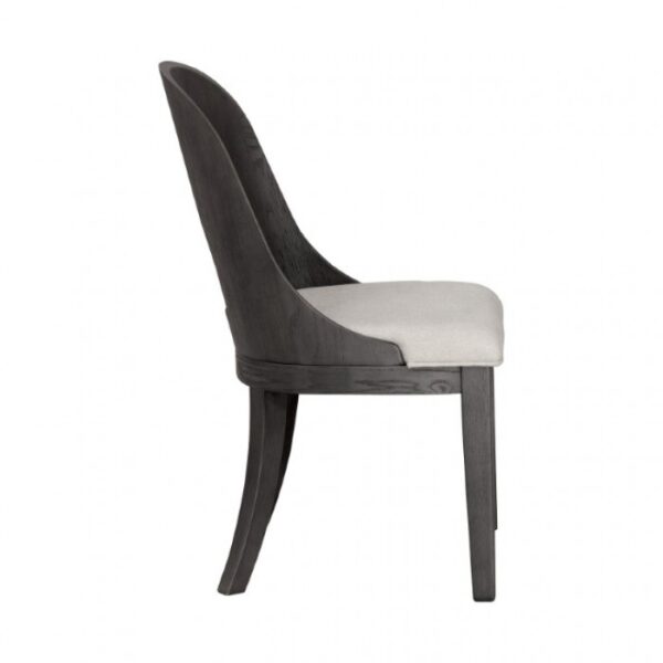 Sterling West Side Chair (Set of 2) – Ash Gray Modern Dining Chairs with Curved Back