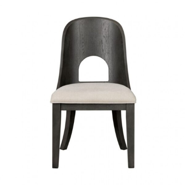 Sterling West Side Chair (Set of 2) – Ash Gray Modern Dining Chairs with Curved Back