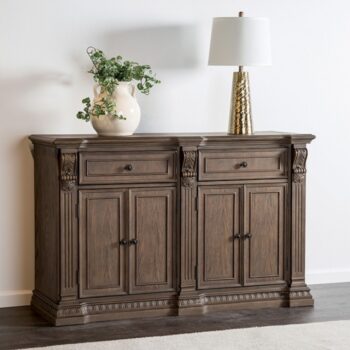 Seven Oaks Side Board FM3418AK-SV – Traditional Weathered Oak Sideboard