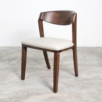 Hadsten Mid-Century Modern Walnut Side Chairs – Set of 2