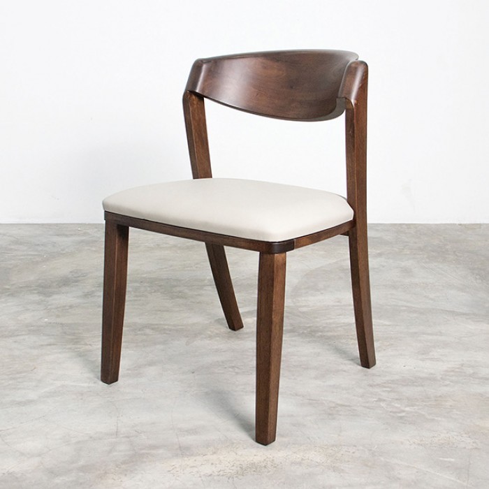 Hadsten Side Chair Set Of 2 Mid-Century Modern Walnut By Furniture Of America | Mobilia Cleopatra 3 Hadsten Mid-Century Modern Walnut Side Chairs – Set of 2