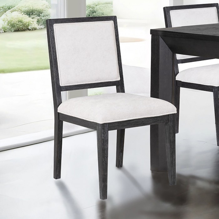 Modern Contemporary Weathered Black Side Chair Set Of 2 By Furniture Of America | Mobilia Cleopatra 3 Hatton Cross Contemporary Weathered Black Side Chair – Modern Dining Seating