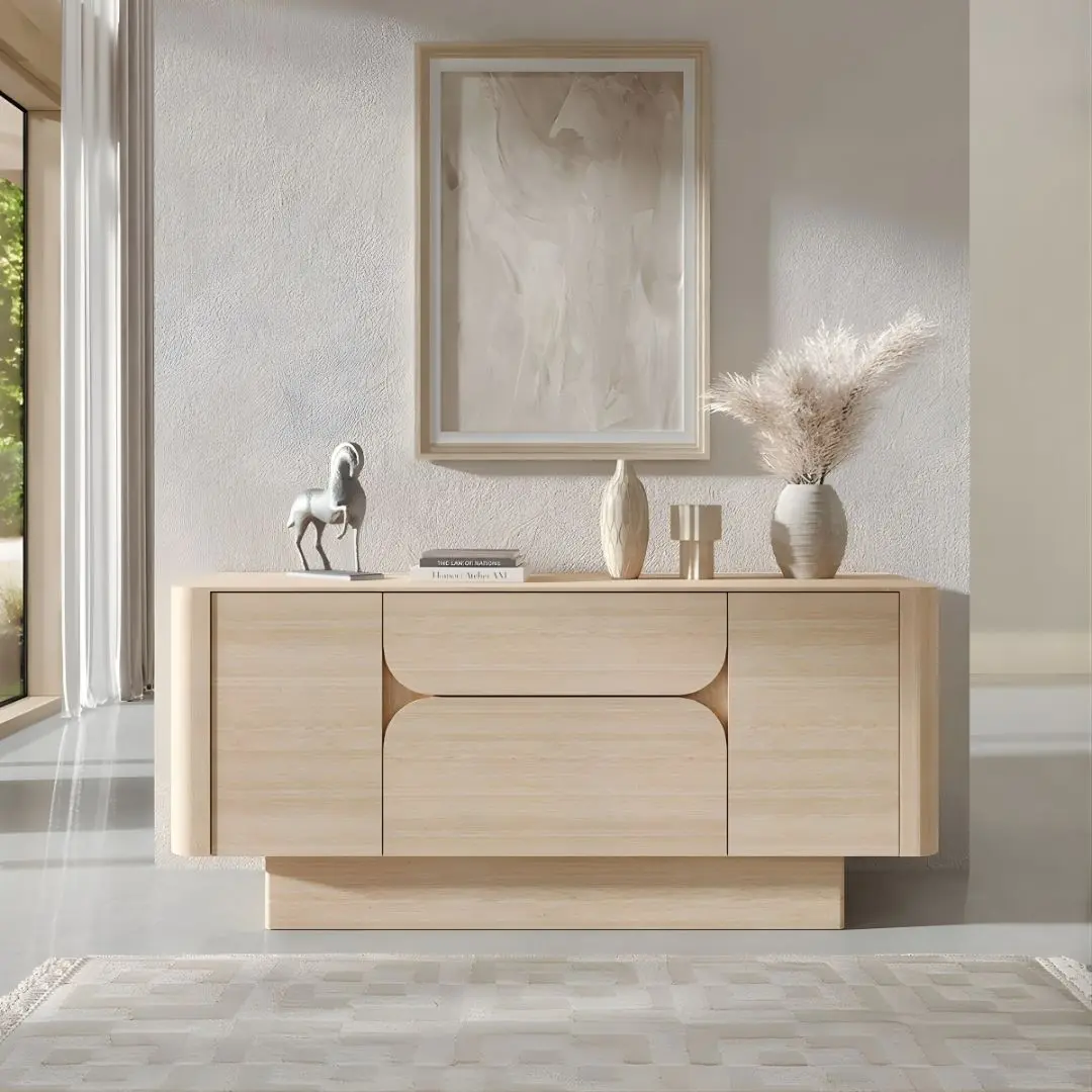 Inca Travertine Stone Buffet By Acme | Mobilia Cleopatra 3 Inca Travertine Stone Buffet By ACME - Image 1