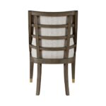 Griffin Arm Chair in Brown Finish with Gold Tipping
