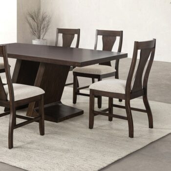 Holsworthy Contemporary Espresso Dining Table – 72"