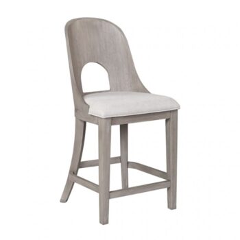 Sterling West Counter Height Chair FM39004AK-PC-2PK – Modern White Oak Dining Chairs (Set of 2)