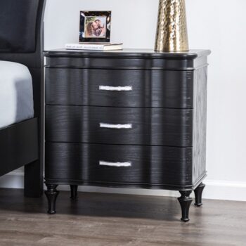 Melodi Parc Night Stand Glam Black  by Furniture of America