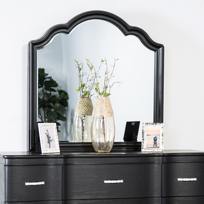 Melodi Parc Mirror Glam Black By Furniture Of America | Mobilia Cleopatra 3 Melodi Parc Mirror Glam Black by Furniture of America - Image 1