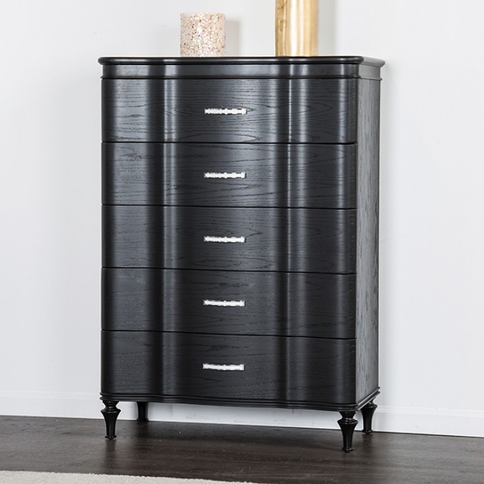 Melodi Parc Chest Glam Black By Furniture Of America | Mobilia Cleopatra 3 Melodi Parc Chest Glam Black by Furniture of America - Image 1