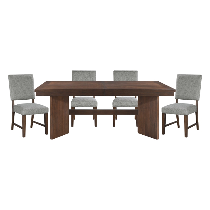 Franco Walnut Dining Table Set For 4 By Homelegance | Mobilia Cleopatra 3 Walnut Dining Table Set For 4
