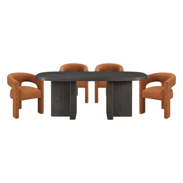 Marais Mid Century Modern Dining Room Set By Homelegance | Mobilia Cleopatra 3 Marais Mid Century Modern Dining Room Set By Homelegance - Image 1