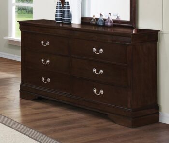 Louis Philippe 6-drawer Dresser Cappuccino 202413  by Coaster Furniture.