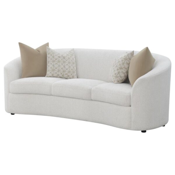 Rainn Upholstered Tight Back Sofa Latte 509171 by Coaster Furniture - Image 3
